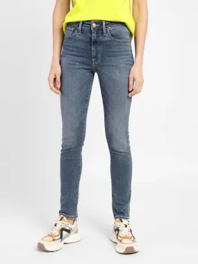 Fitted Comfort Women's 721 Blue Skinny Fit High Rise Jeans