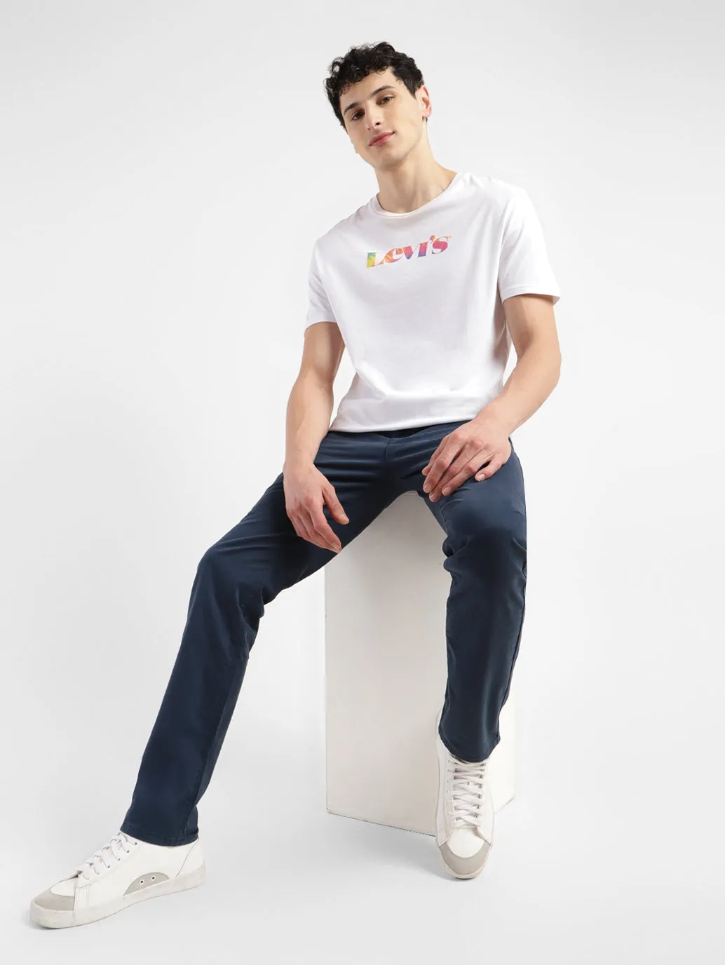 Men's 511 Blue Slim Fit Chinos Breathable Motion Relaxed Comfort Look