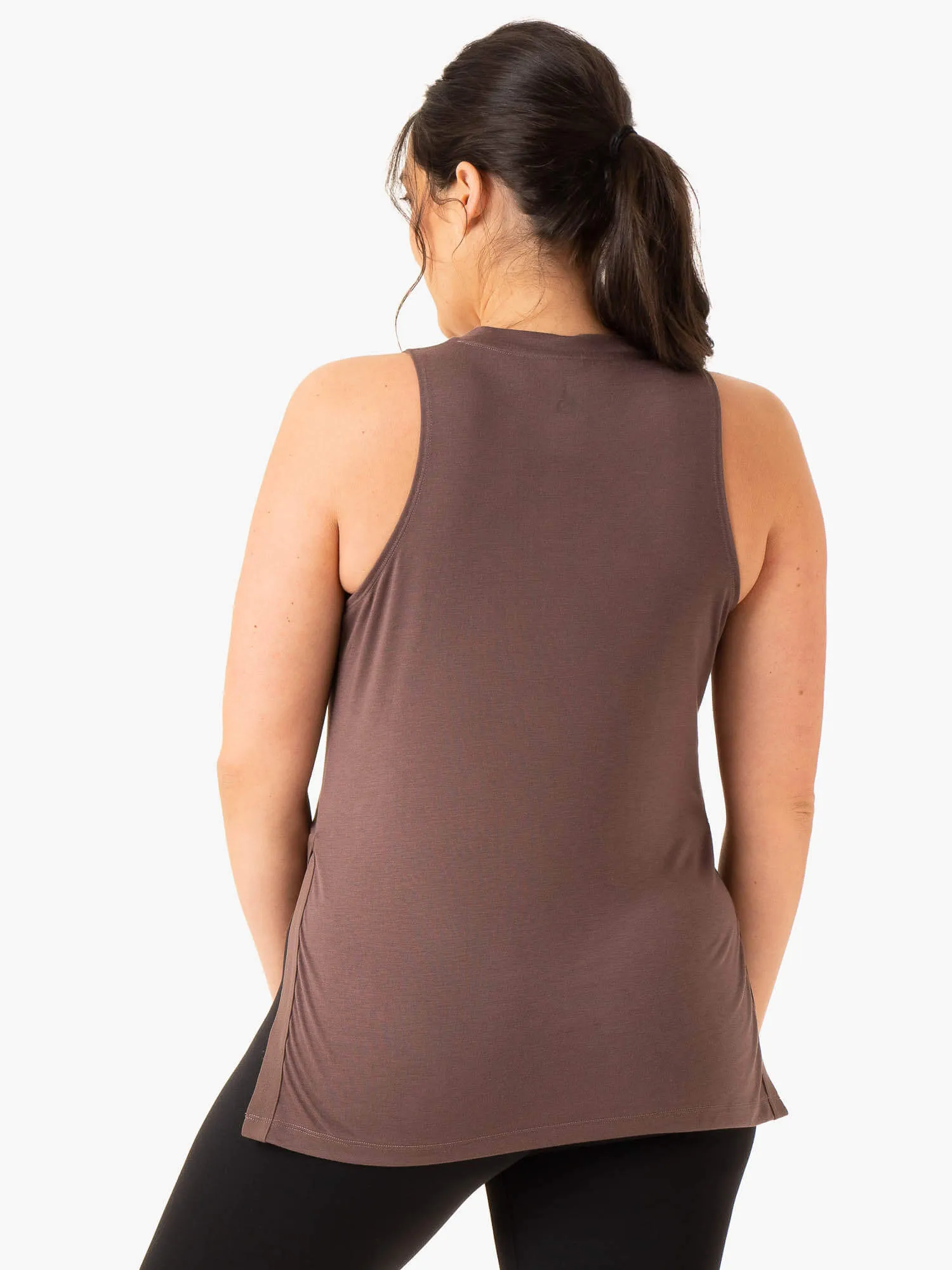 Active Bump Tank - Chocolate Tear Resistant Reinforcement EcoFriendly Material