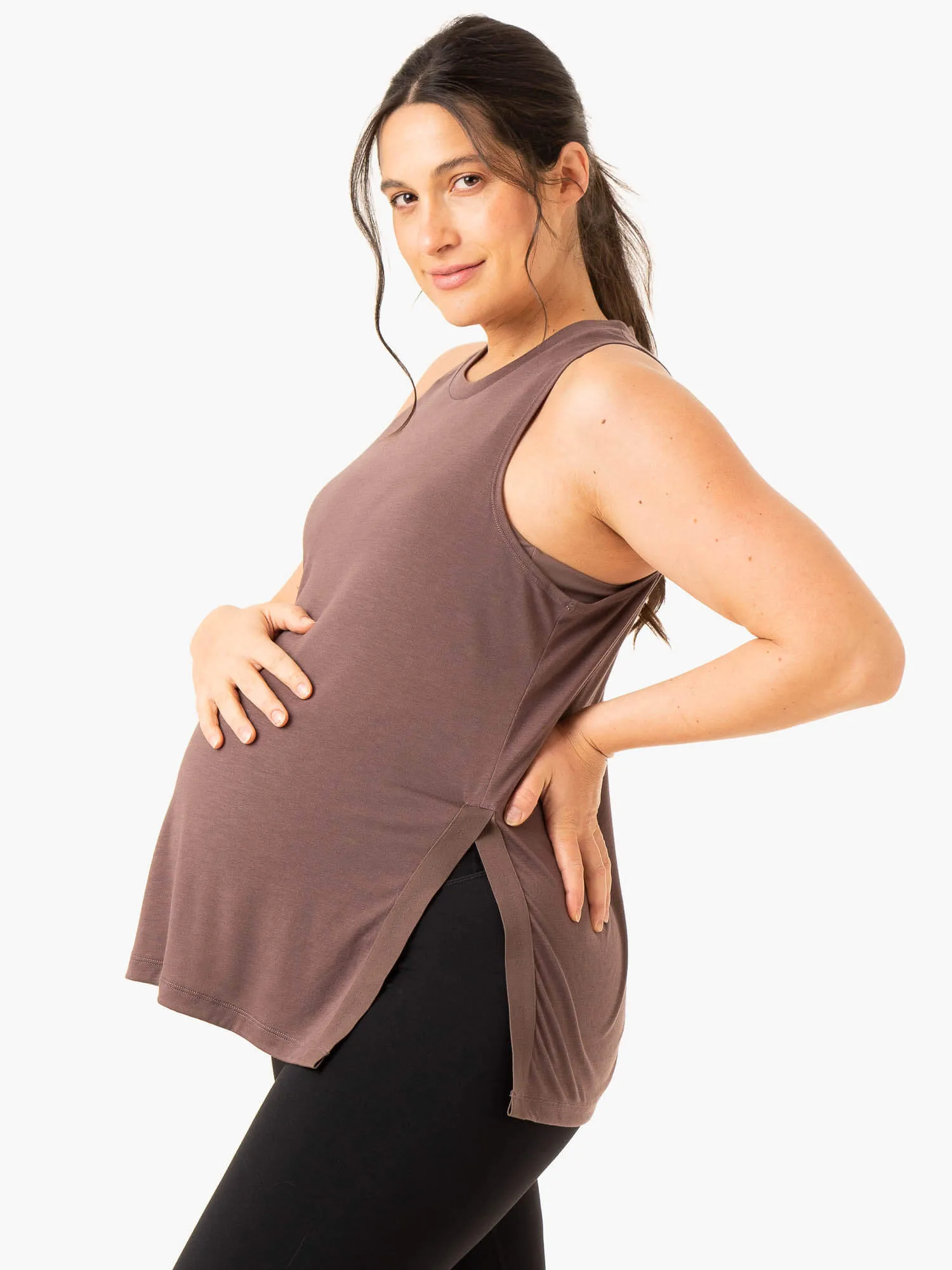 Active Bump Tank - Chocolate Tear Resistant Fiber Blend