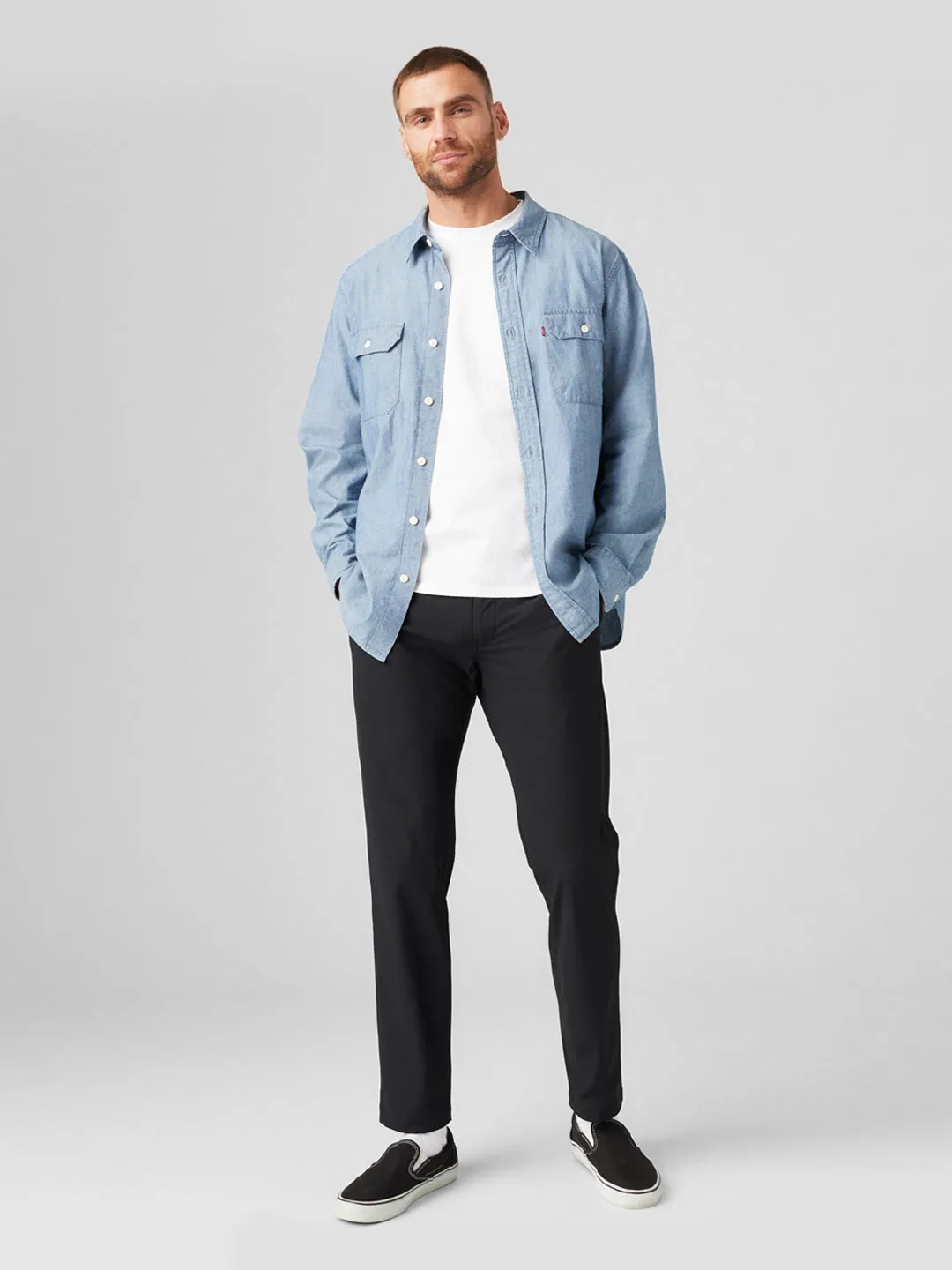 Neutral Shade Men's Black Regular Fit Chinos