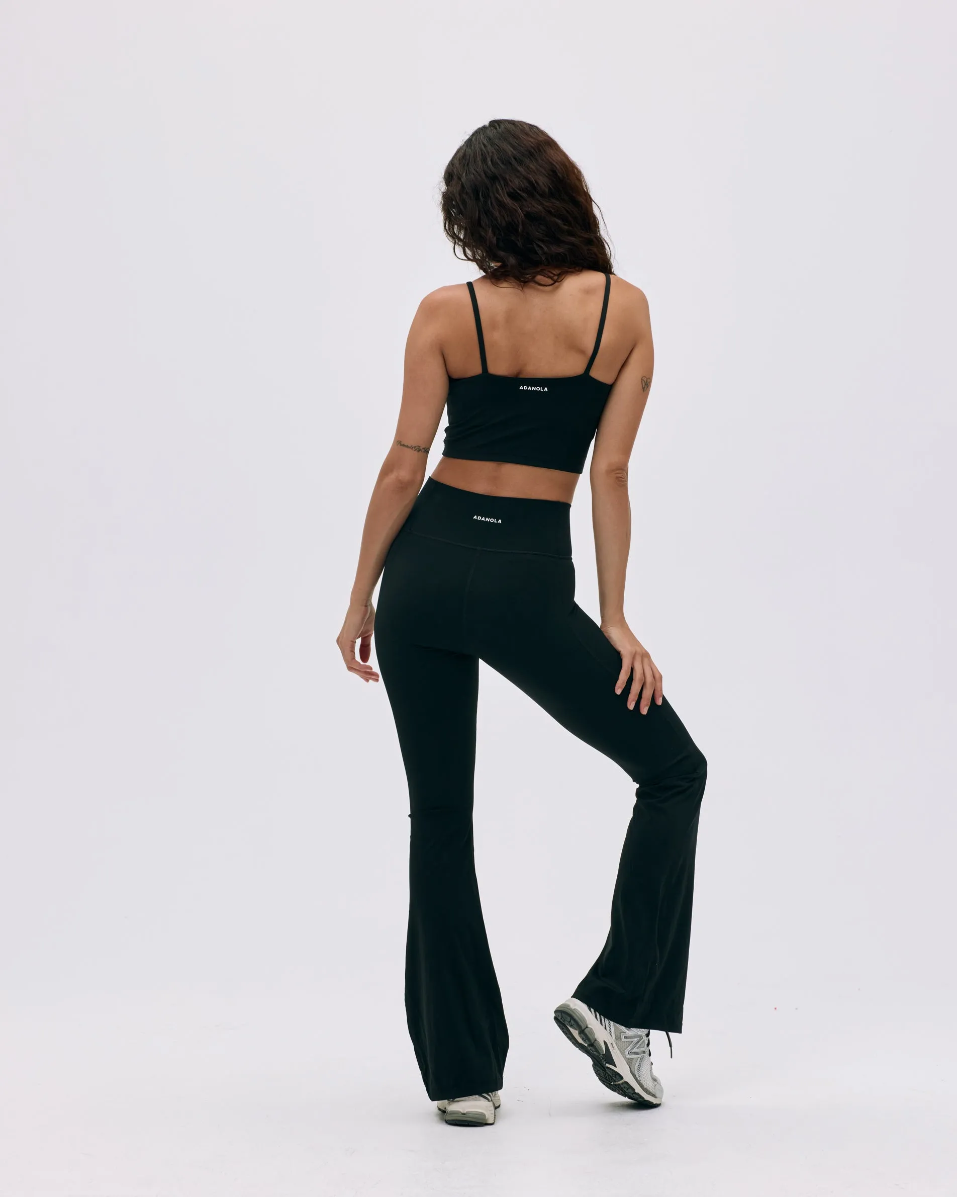 Flared Yoga Pant - Black Stretch Panels