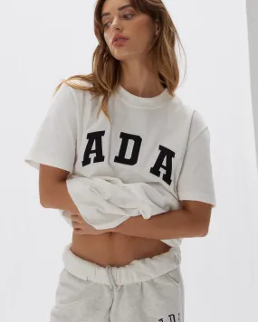 Breathable Stretch Festival wear ADA Short Sleeve Oversized T-shirt - White/Black