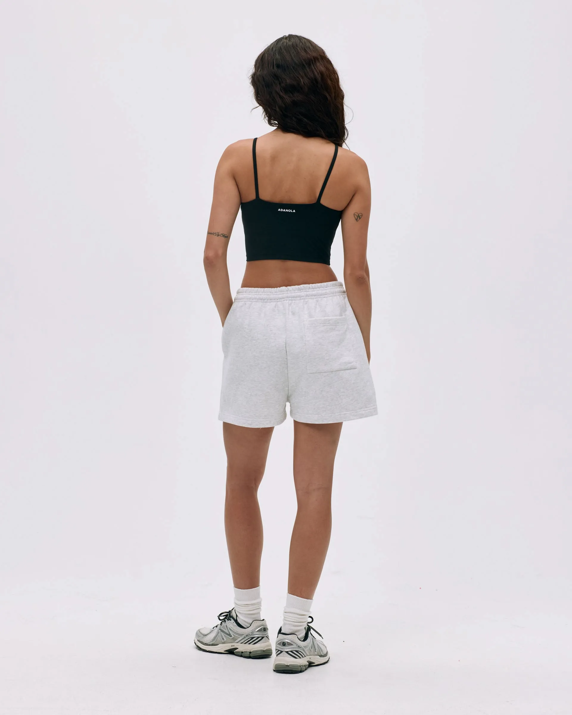 ADA Sweat Shorts - Light Grey Melange Sports Wear Relaxed Style