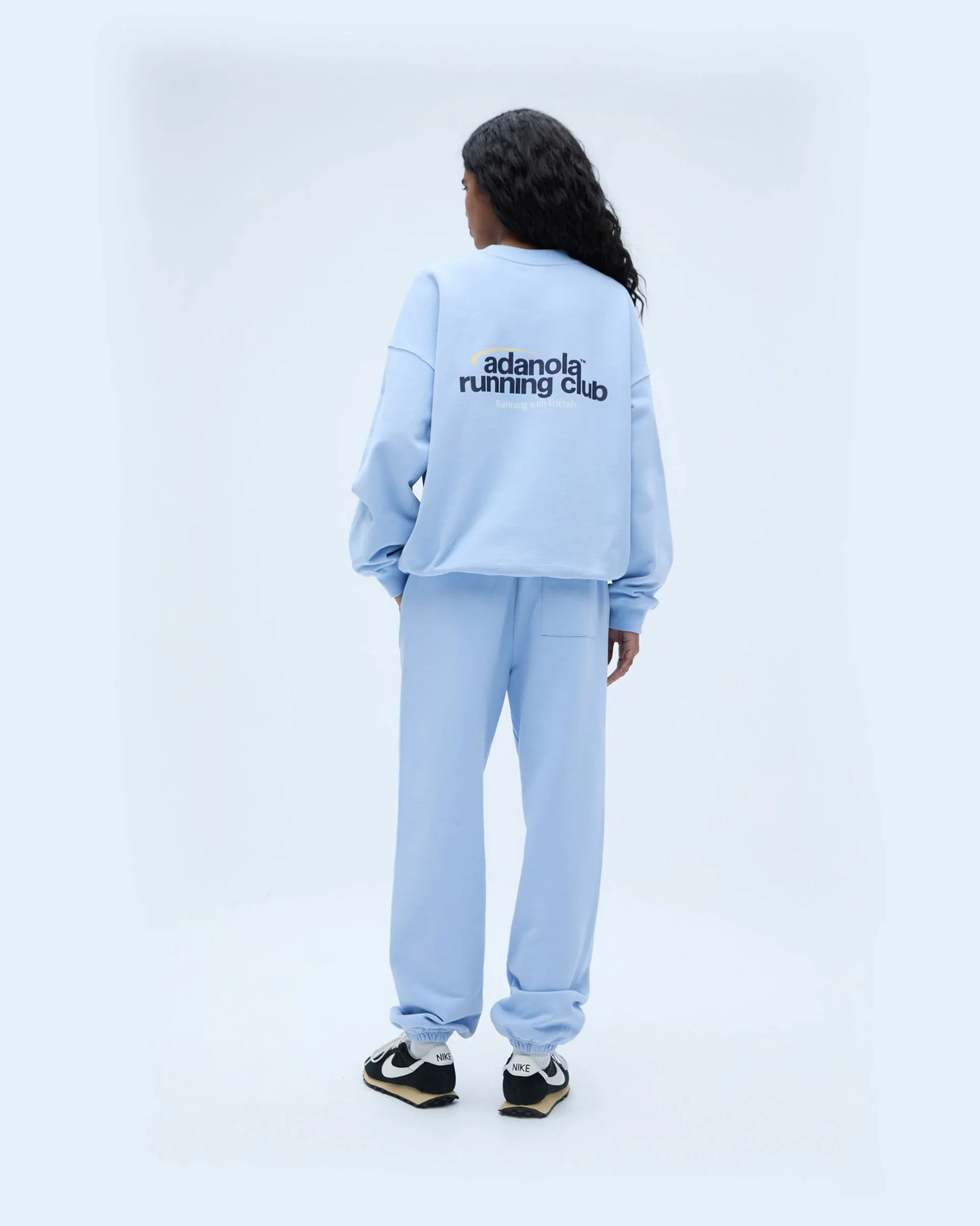 Adanola Running Sweatpants - Powder Blue Anti Cling Finish