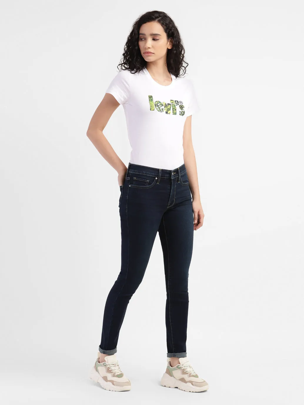 Comfortable Design Traveler Gear Brunch Outfit Casual Friday Women's 311 Blue Skinny Fit Mid Rise Jeans