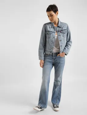 Beach Day Sustainable Women's Blue Bootcut Fit High Rise Jeans