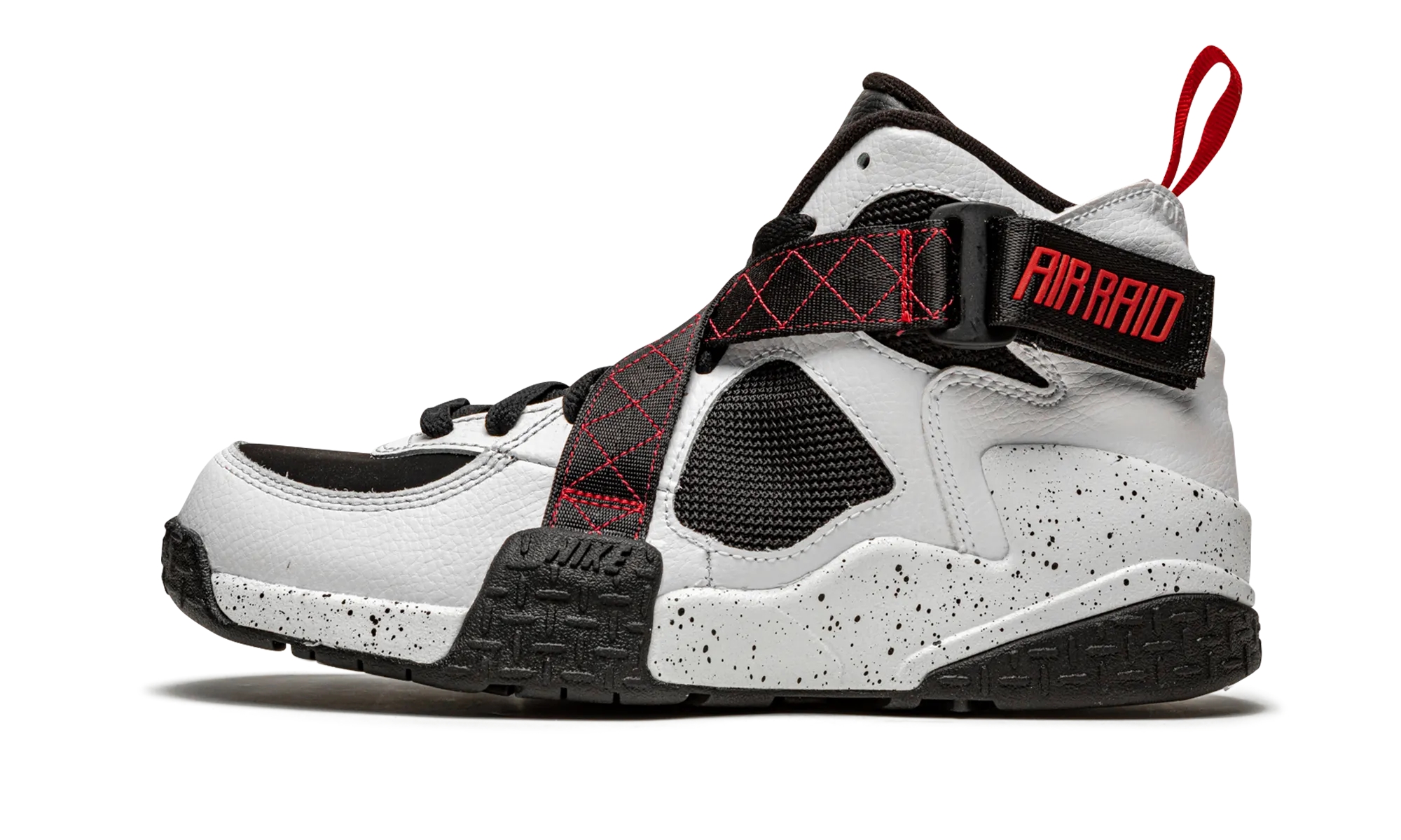 Air Raid "White / Black / Red" Mid Foot Harness Court Style Comfort