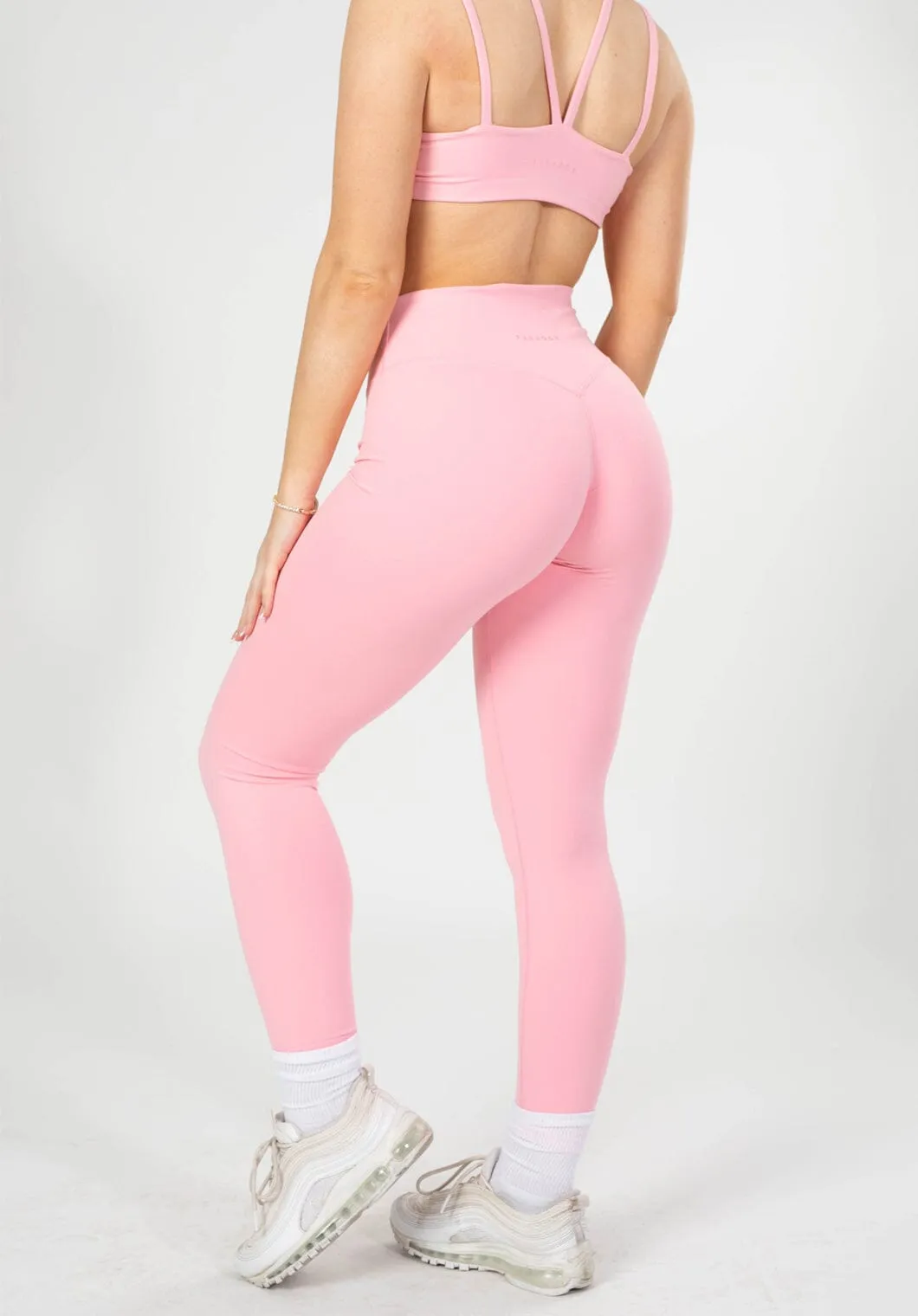 Active Movement Mid Rise Support UltraLux Curve Contour Sculptseam? Legging Cotton Candy