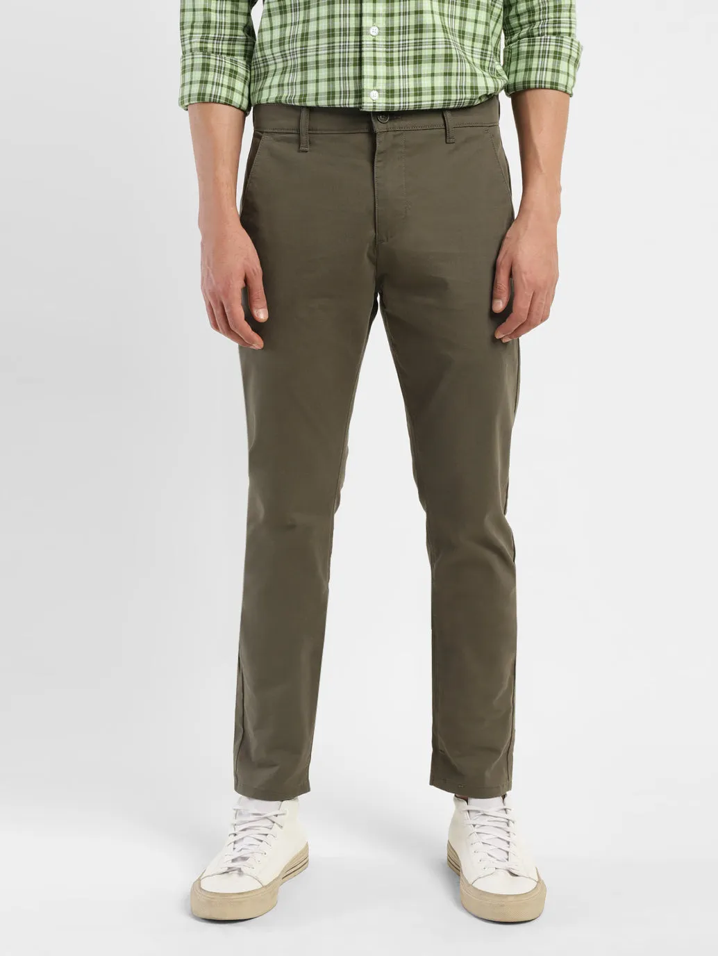Men's 512 Green Slim Tapered Fit Chinos AntibacterialCoating