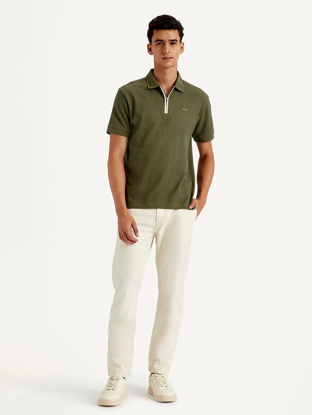 Men's Solid Slim Fit Polo T-Shirt Weekend Ready Golf Clubhouse