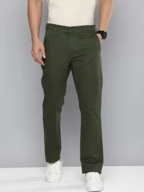 Men's Green Tapered Chinos All Around Fit Perfect Silhouette