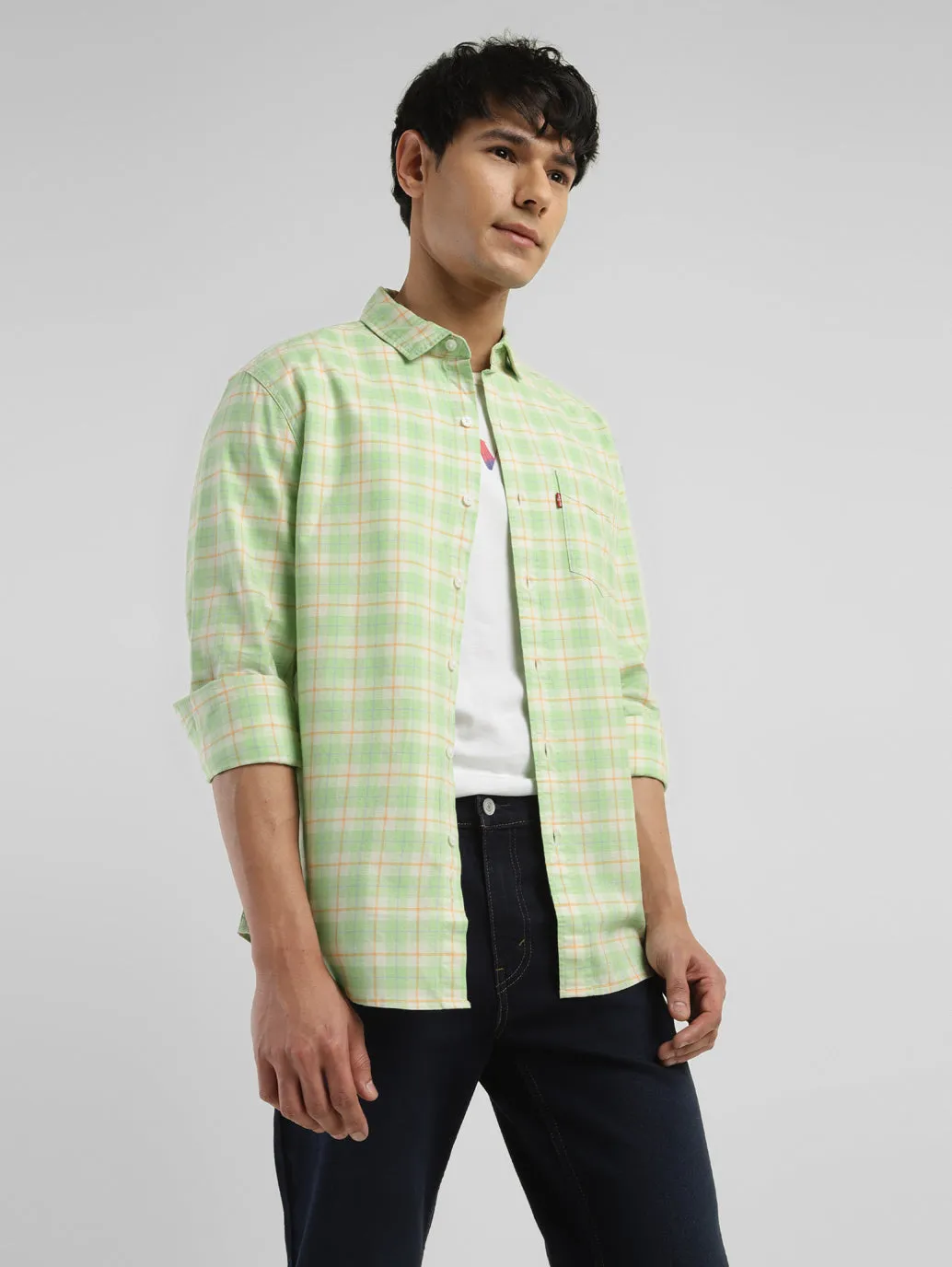 Active Layer Men's Checkered Slim Fit Shirt