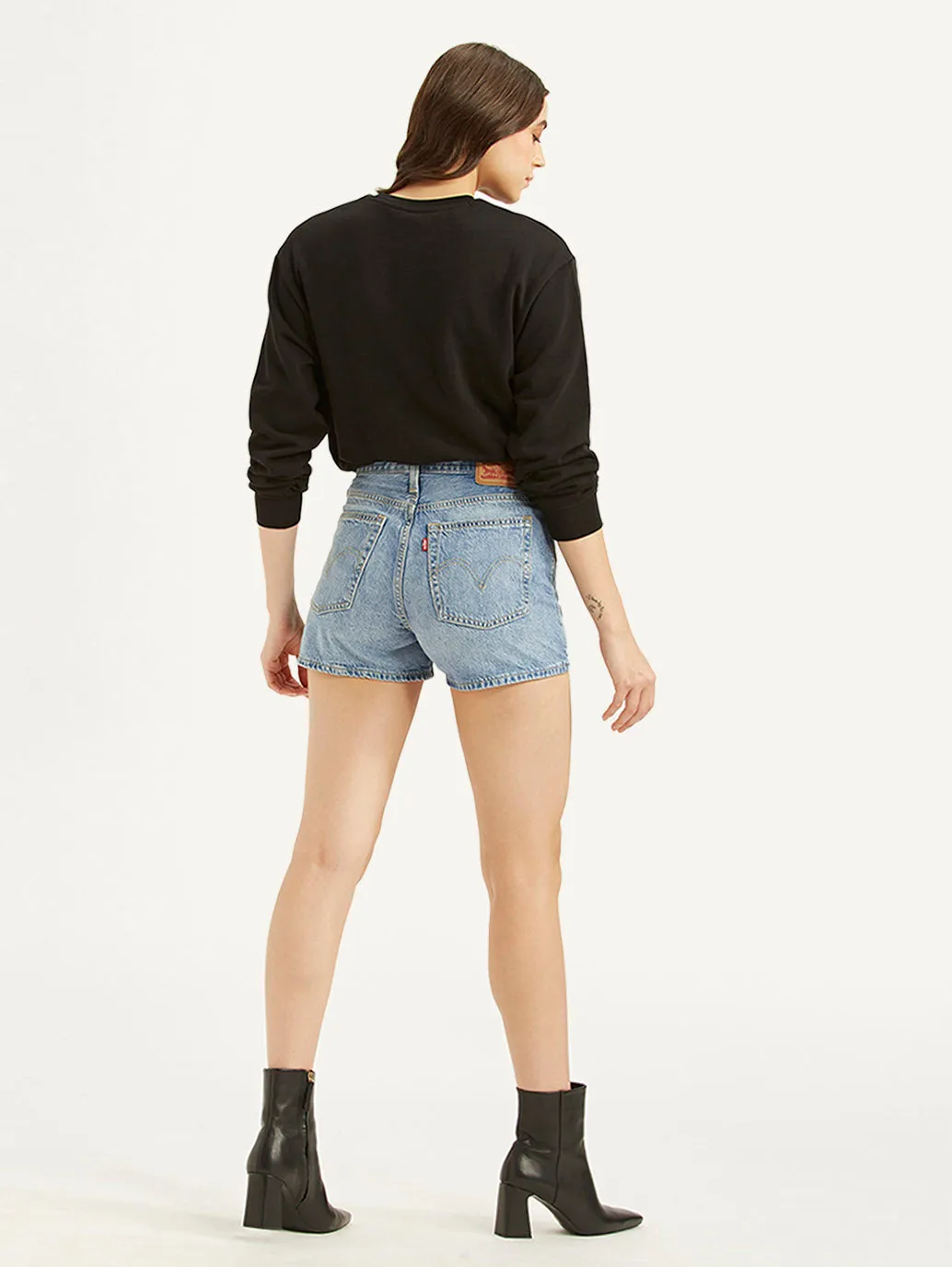 Flexible Movement Cut Women's High Rise Blue Regular Fit Shorts