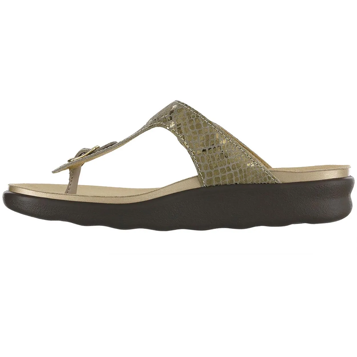 Sanibel - Olive Gold Thin strap Effortless Walking