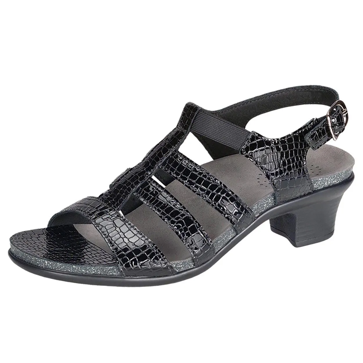 Versatile Walking Shoes Allegro - Black Croc