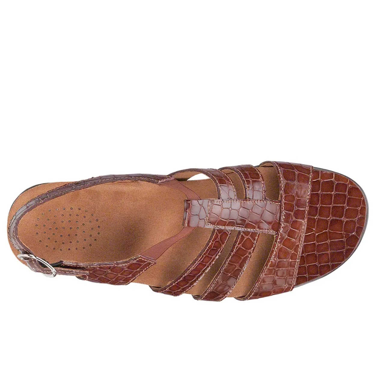 Allegro - Cognac Croc Stretchable Material Wave Fun