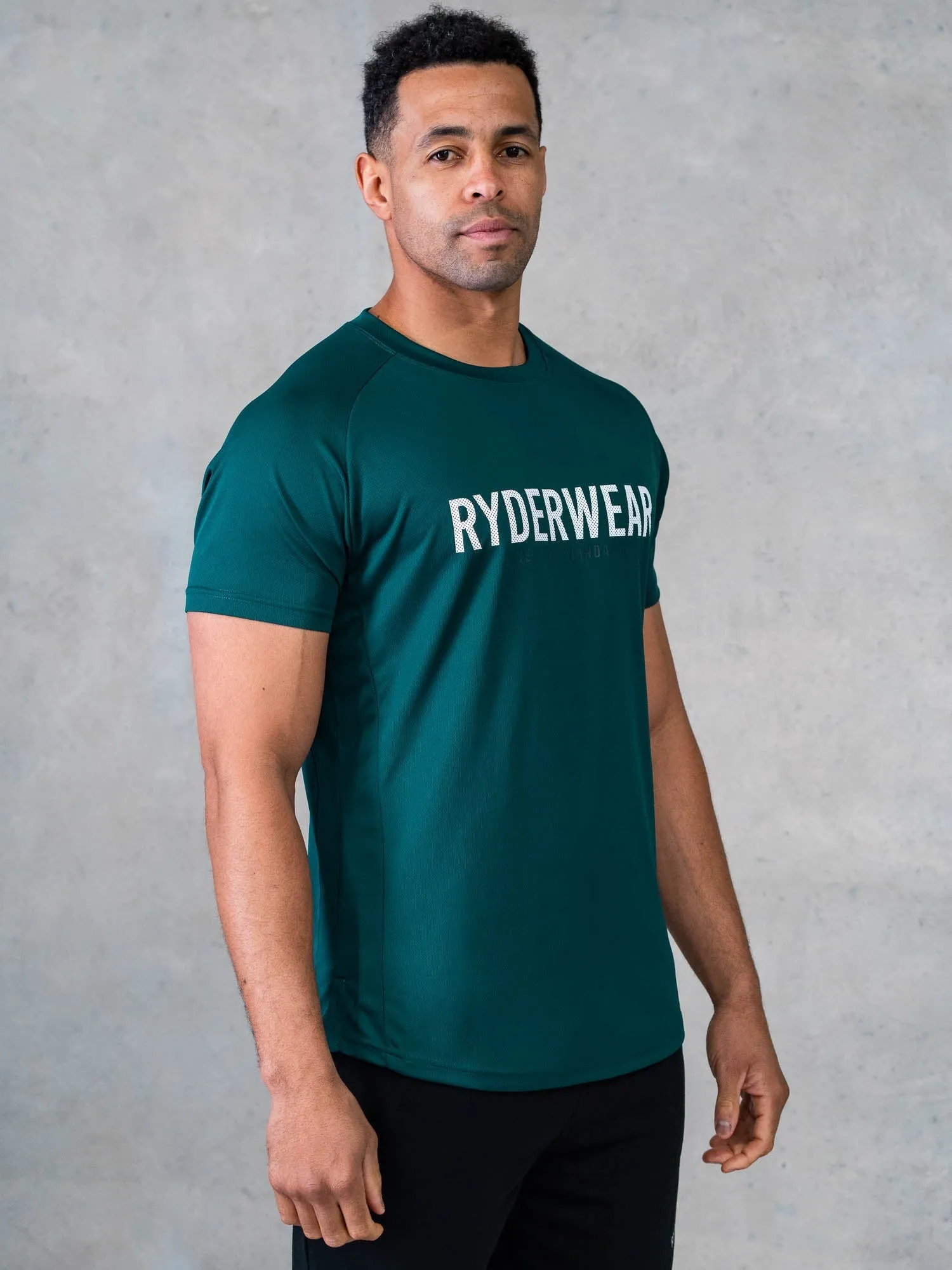Legacy Mesh T-Shirt - Emerald Fade Resistant Print Breathable Layer