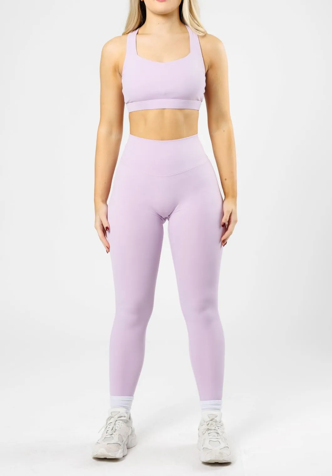 RecStretch Original Sculptseam? Plus Legging Pastel Lilac Bonded Seamless Edges