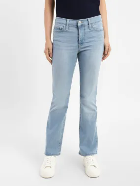 Quick Outfit Women's 315 Blue Flared Fit High Rise Jeans