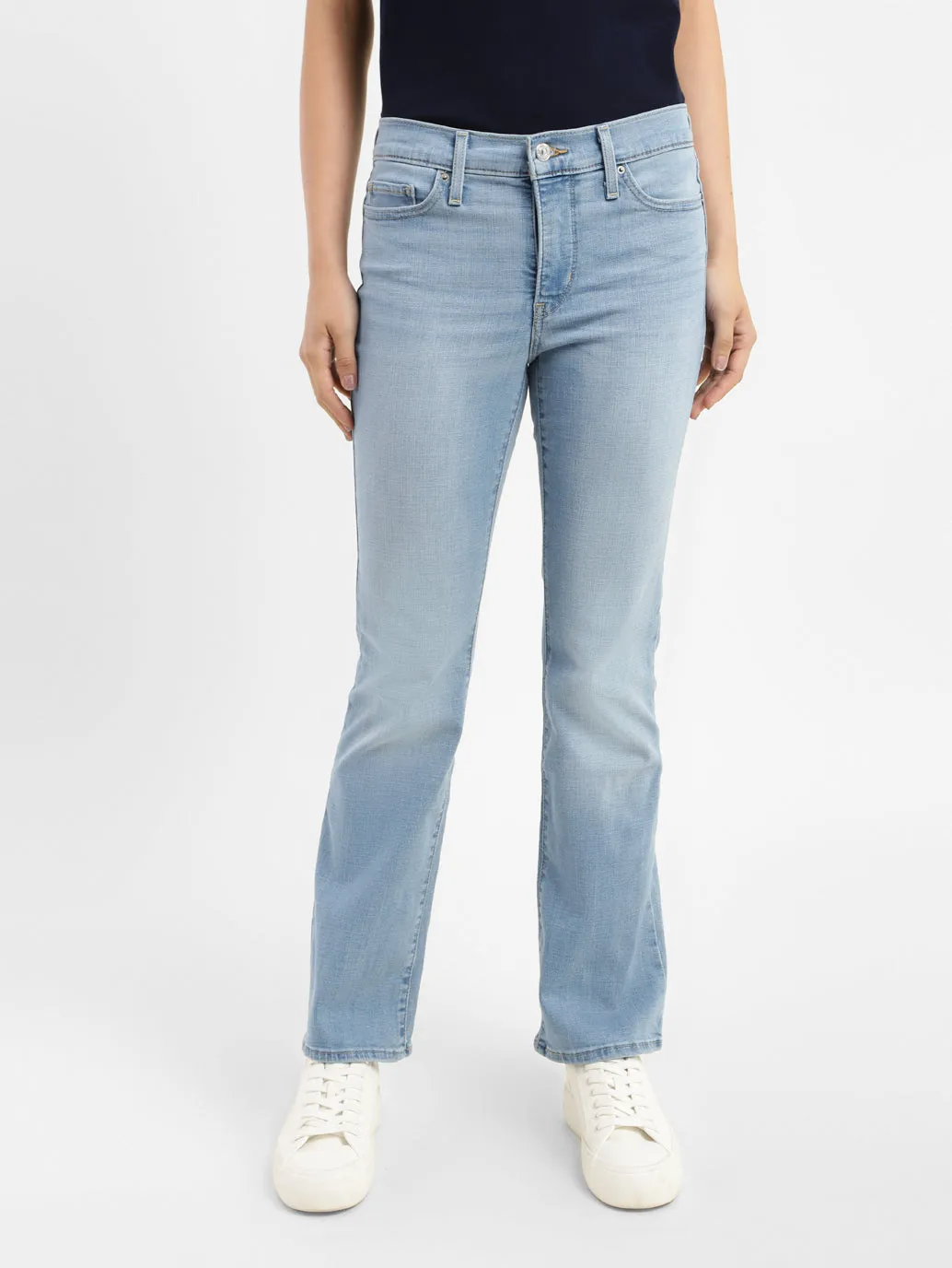 Quick Outfit Women's 315 Blue Flared Fit High Rise Jeans