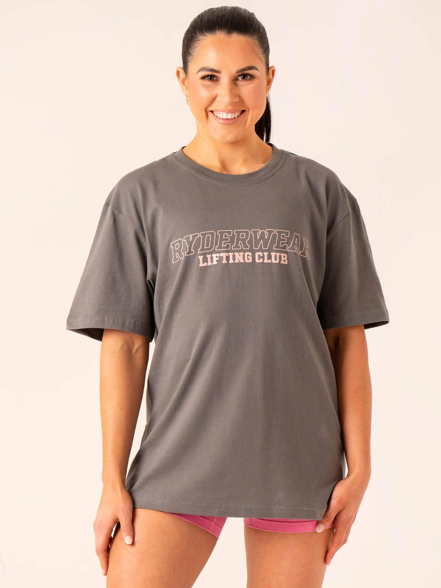 Unique Design Lifting Club T-Shirt - Charcoal