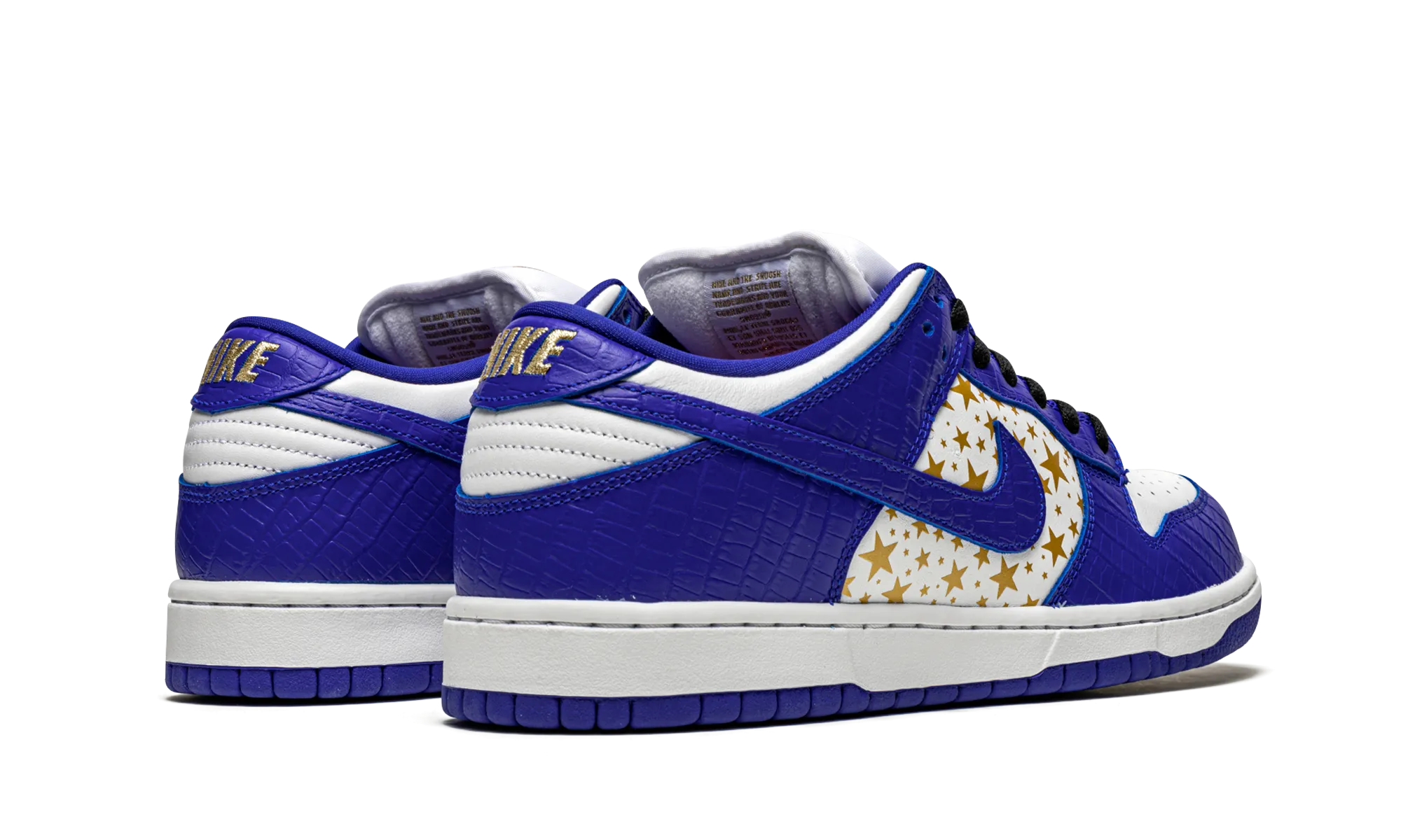 SB Dunk Low "Supreme - Stars - Hyper Blue" Soft Landing Heel Stability Chassis Frame