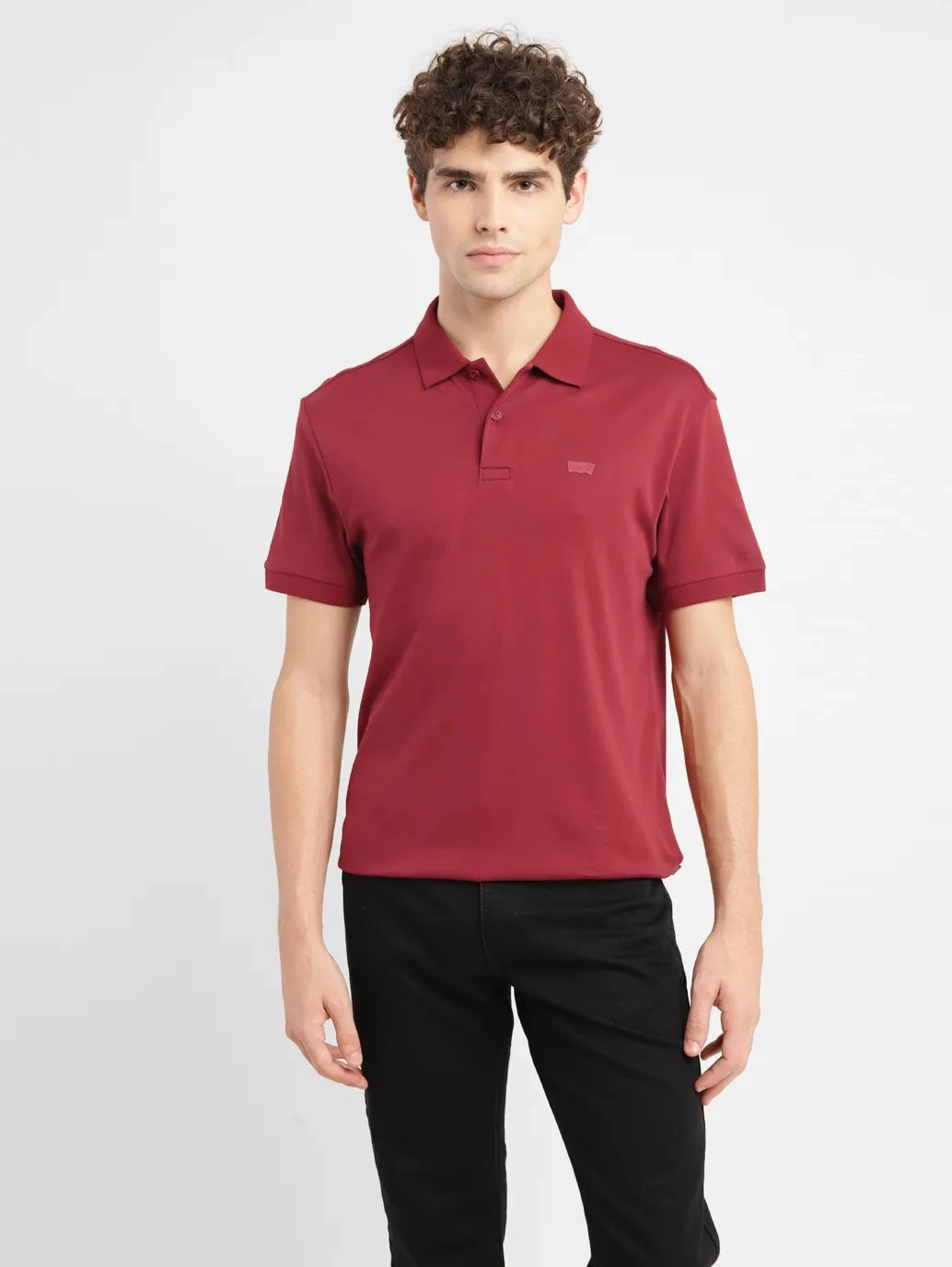 Men's Solid Slim Fit Polo T-shirt Fashionable Comfort