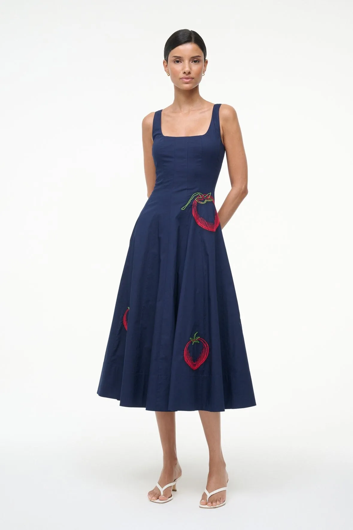 WELLS DRESS | NAVY ROMA single wear Pure Elegance