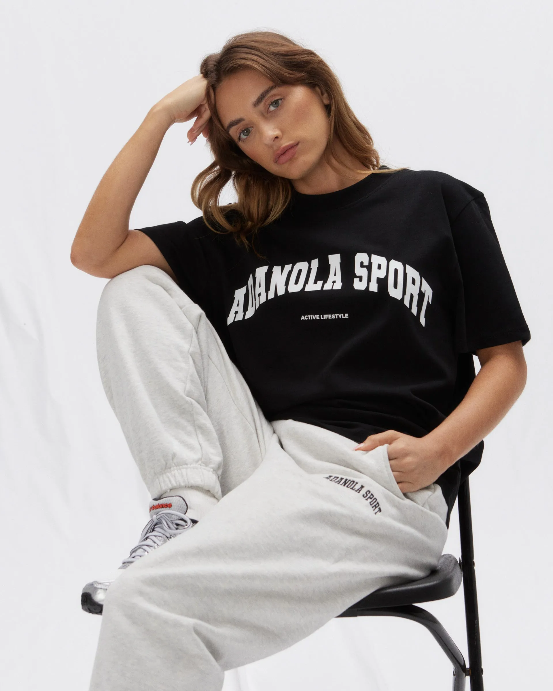 All-day Comfort AS Short Sleeve Oversized T-Shirt - Black