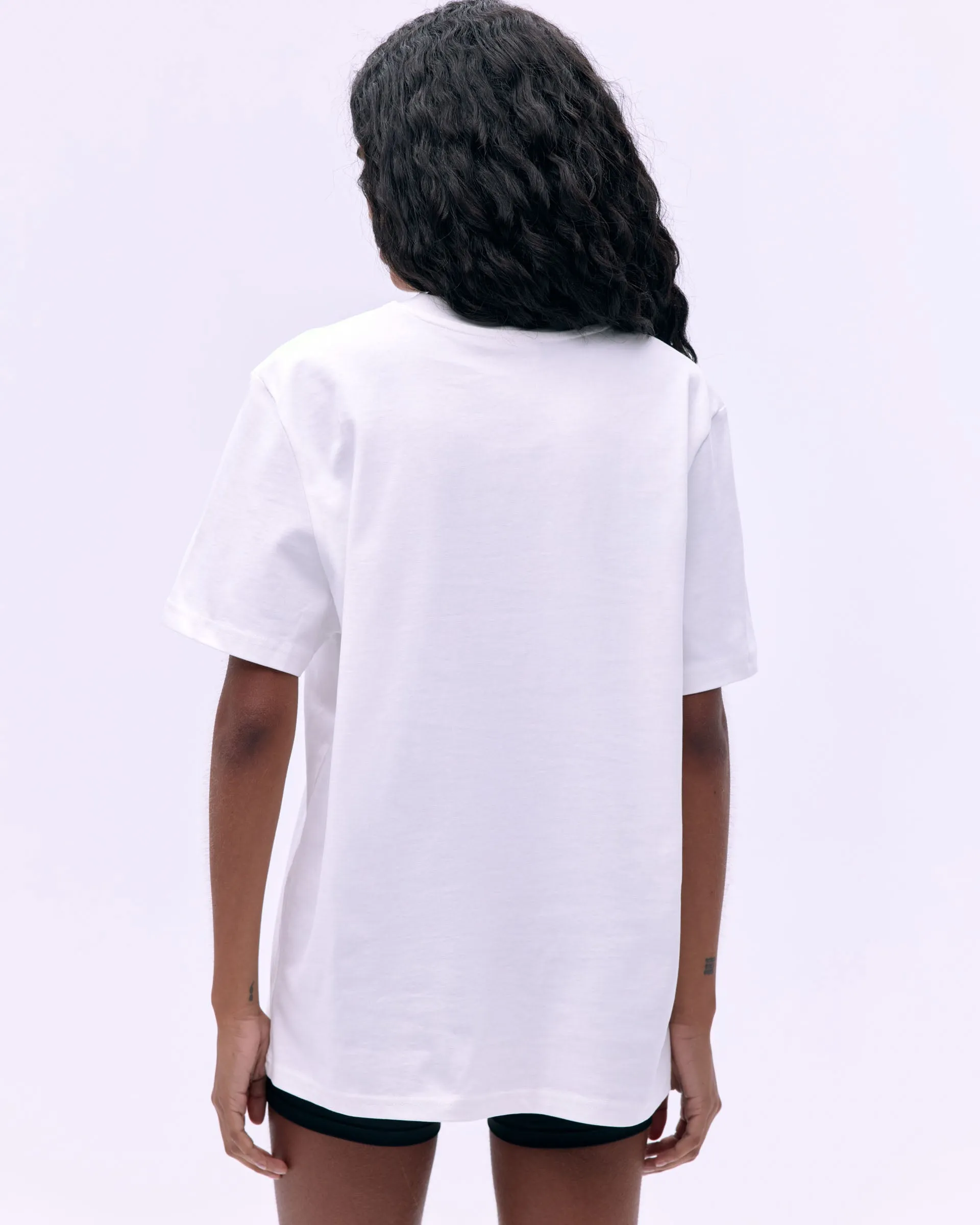 AS Short Sleeve Oversized T-Shirt - White Outdoor Light UVProtectionFinish