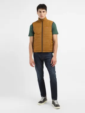 Men's Solid Brown Reversible Padded Jacket CompressionResistant