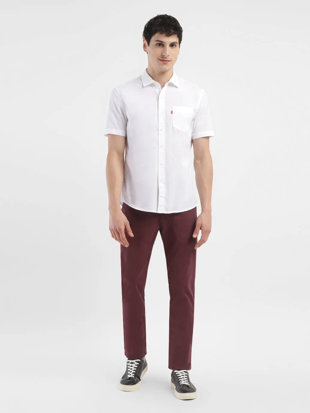 Men's 511 Maroon Slim Fit Chinos Casual Active Wear