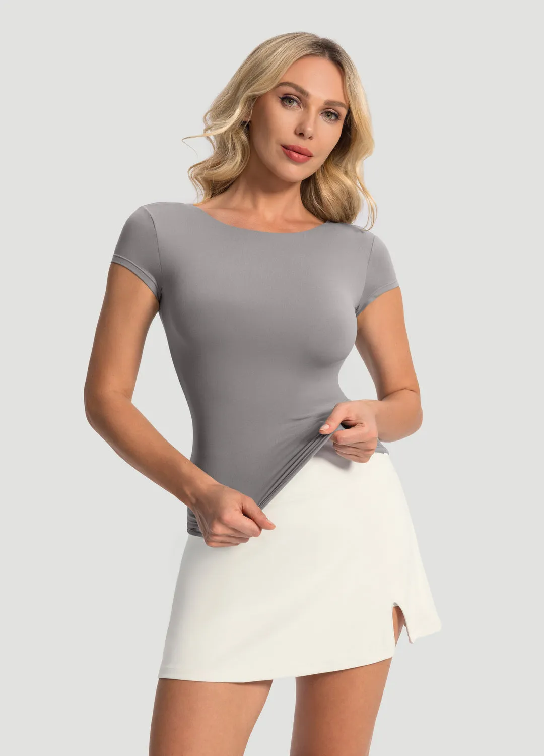 Open-Back T-Shirt Basic Comfort