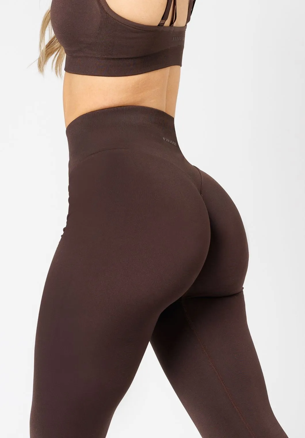 CurveFlex Hourglass Sculptseam? Plus Seamless Legging Walnut Tear Resistant Weave