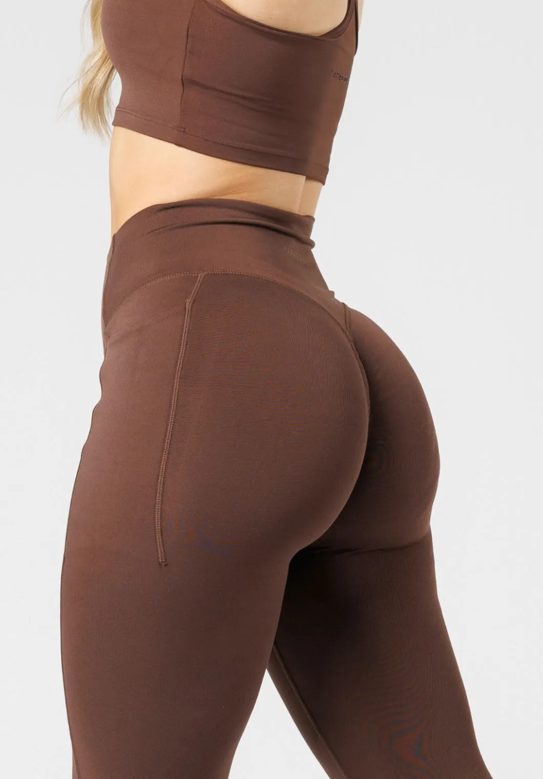 Sleek Fabric Second Fit Reluna Empower Sculptseam? Plus Pocket Legging Walnut