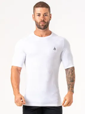 Aero Core Seamless T-Shirt - White Bold Comfort Bohemian style