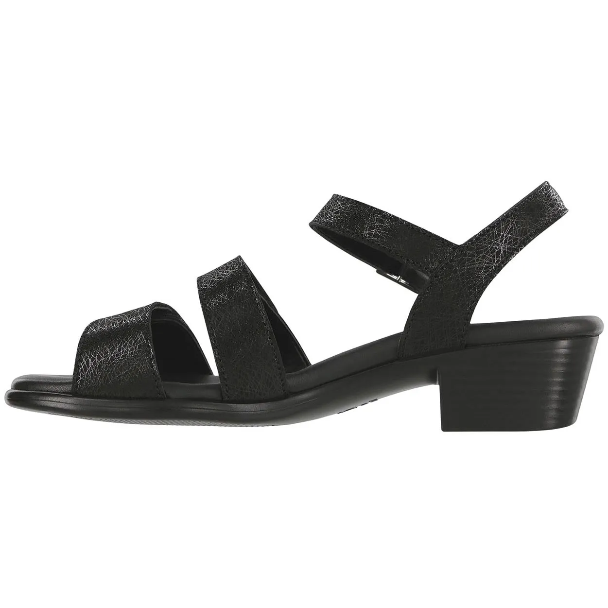 Heel Ease Comfortable Beach Footwear Savanna - Web Black
