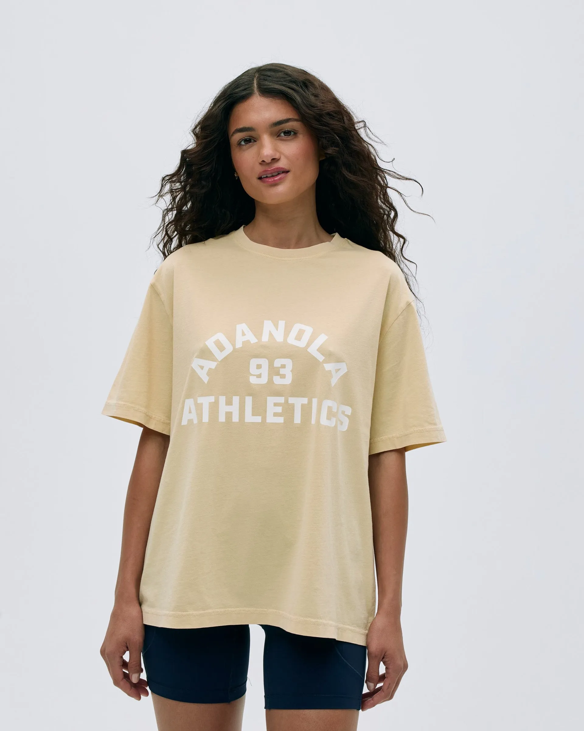 SeamlessConstruction Campus Vintage Wash Lightweight T-shirt - Butter Yellow