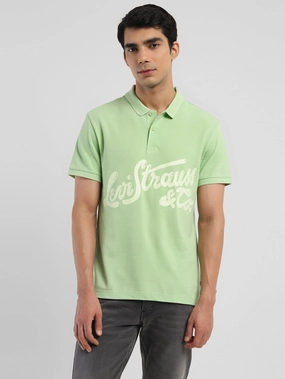 Men's Brand Logo Polo T-shirt Fashionable Layer Chic Design