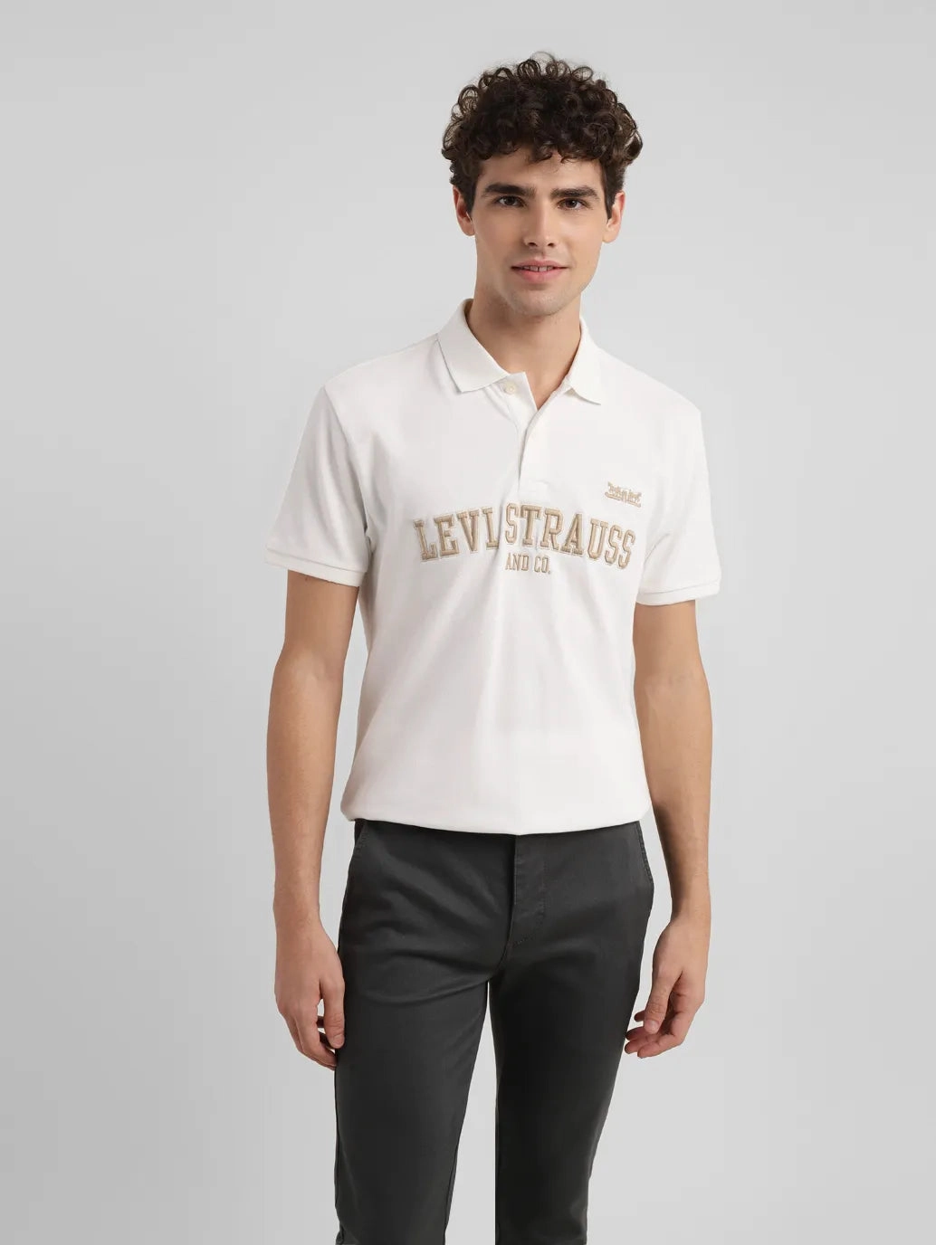 Trendy Fashion Men's Embroidered Slim Fit Polo T-shirt