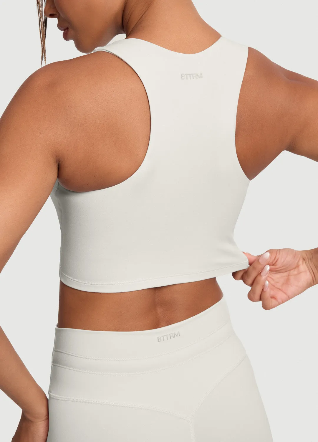 Fade Resistant Coating Two-Tone Crop Top