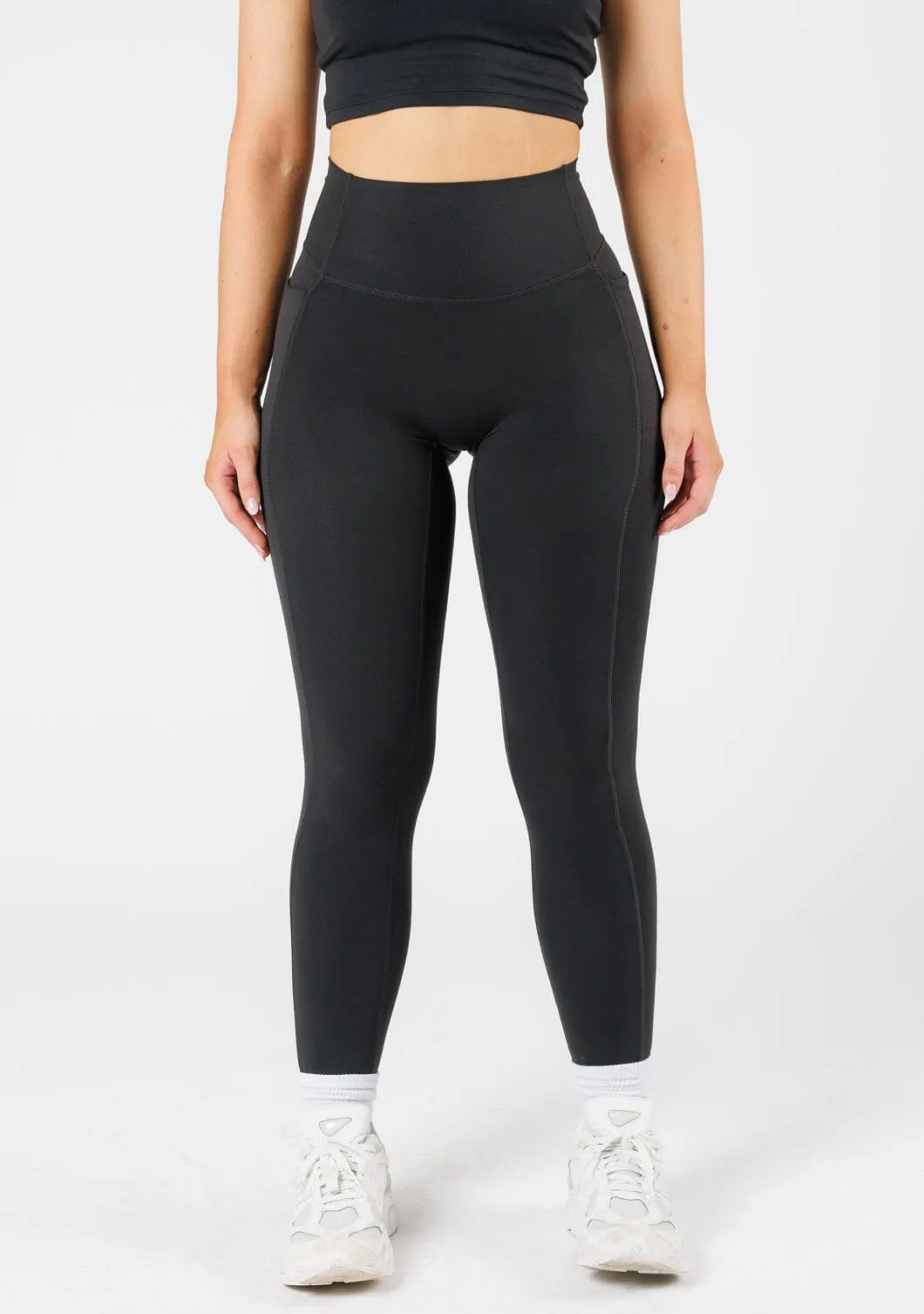 Reluna Empower Sculptseam? Pocket Legging Black Gusset Crotch Design Layered Panel Design