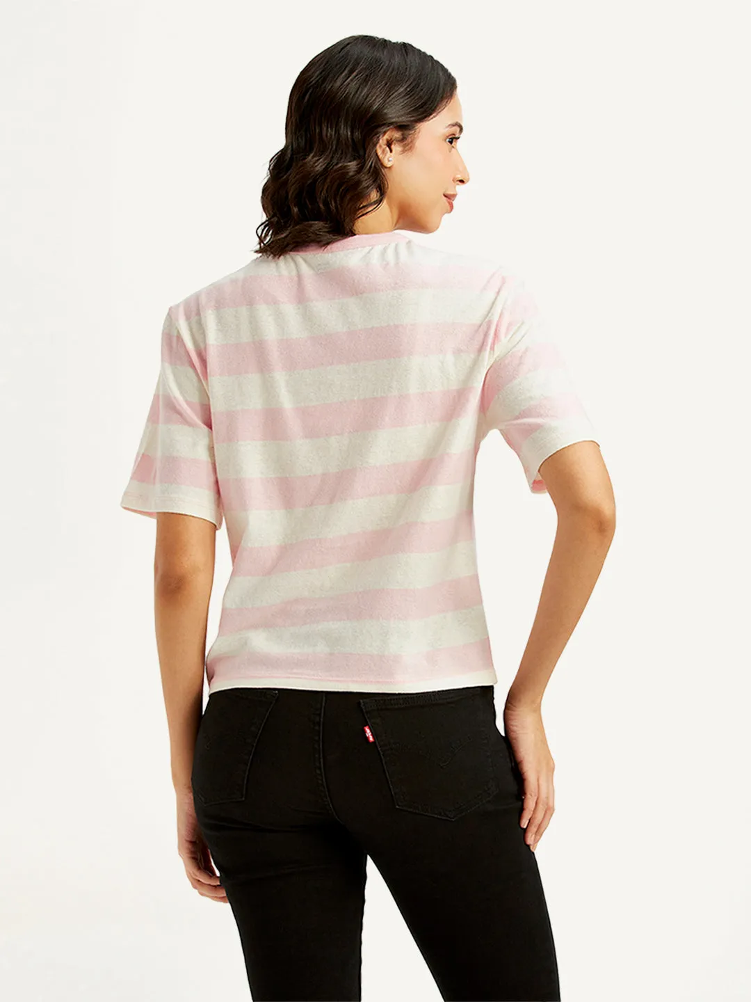 Women's Striped Relaxed Fit T-Shirt Easy to Style Anti Pilling Fabric