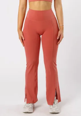 Reluna? Front Slit Sculptseam? Flare Leggings 31" Terra Athletic Wear Mesh Panel City Walk