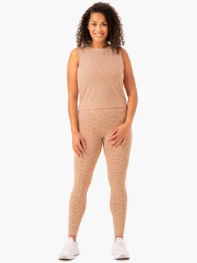 Lightweight Jacket HeatPressedLogos Ultra Mesh Tank - Tan