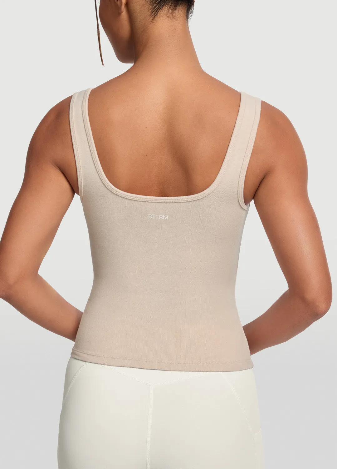 CarbonNeutral Production SweatGuard Lining Button Front Tank Top