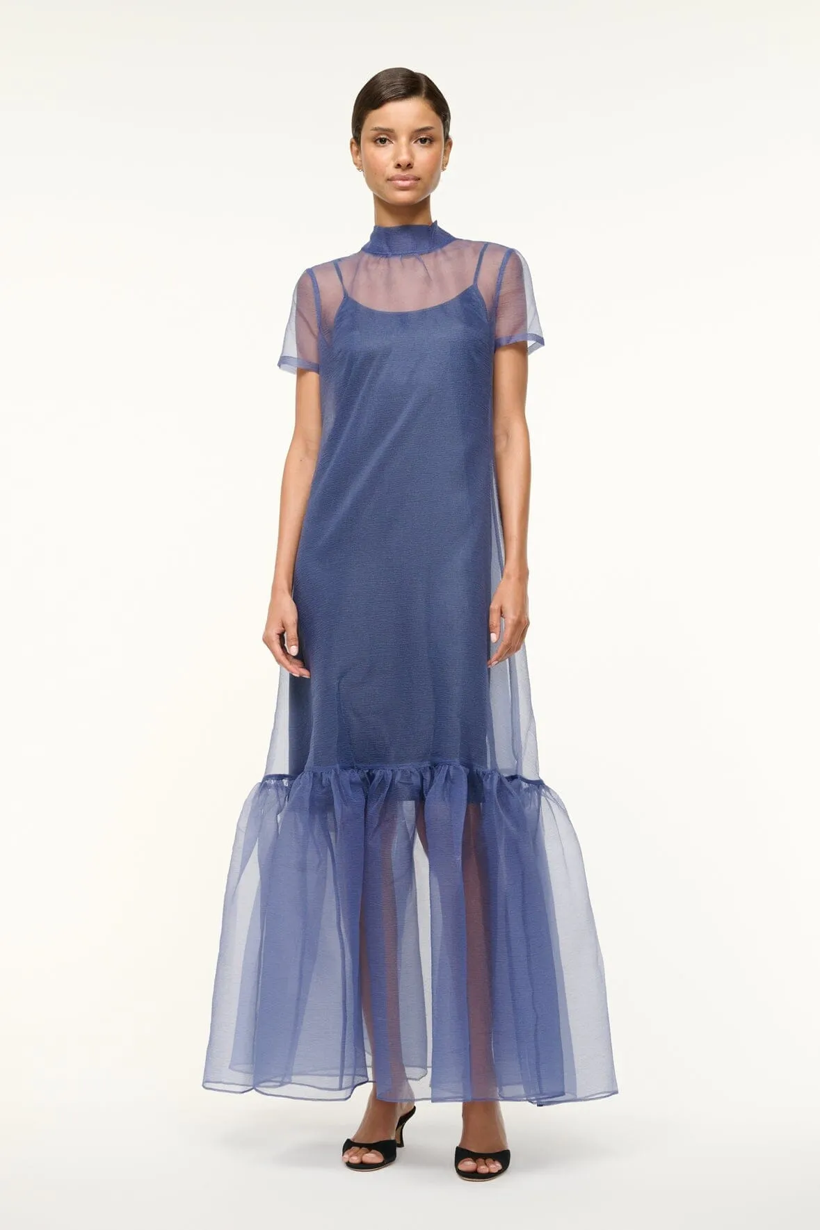 Mermaid-Hem CALLUNA DRESS | NAVY