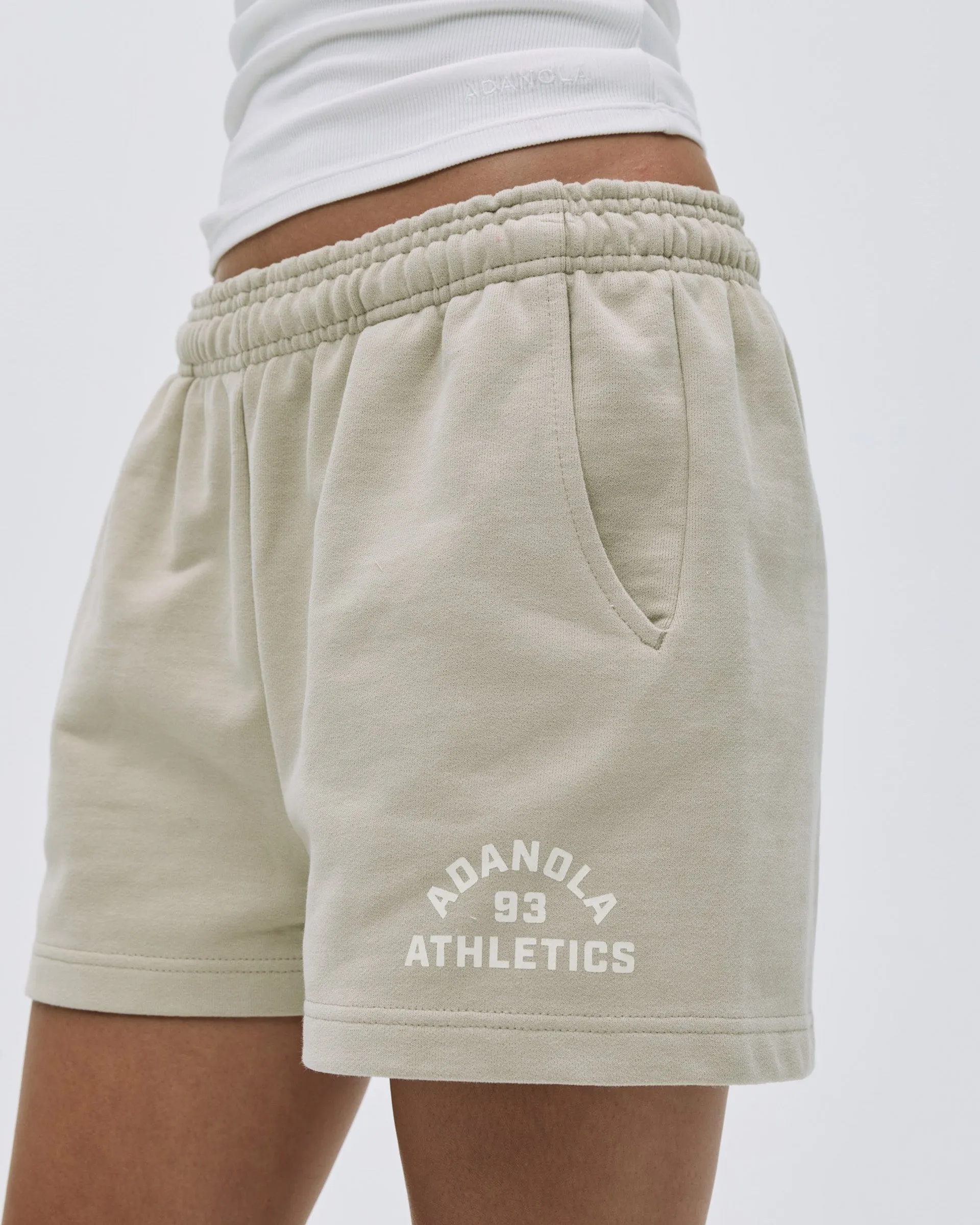 Snag Free Fabric Technology Campus Sweat Shorts  - Stone