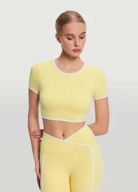 Smart Casual Sleek Fit Wear Casual Cropped T-Shirt